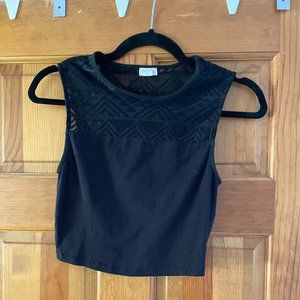 Black crop top